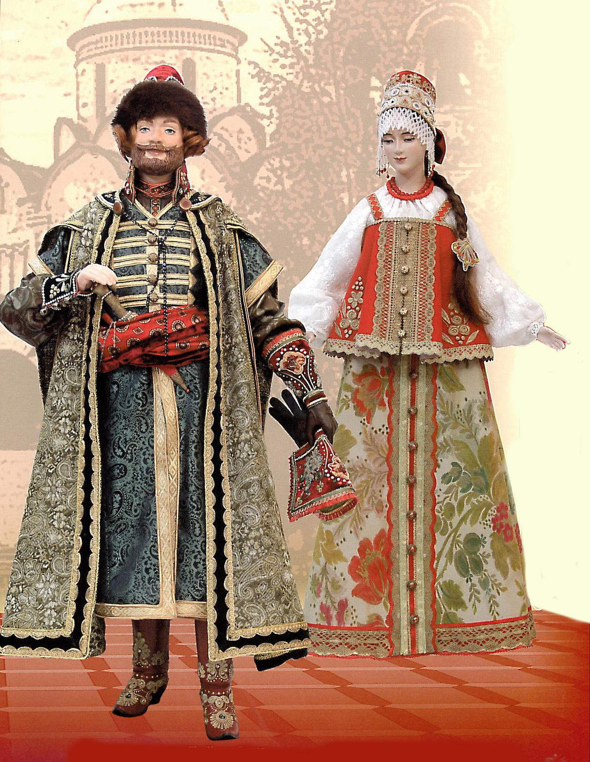 Одежда боярина в 17 веке в России